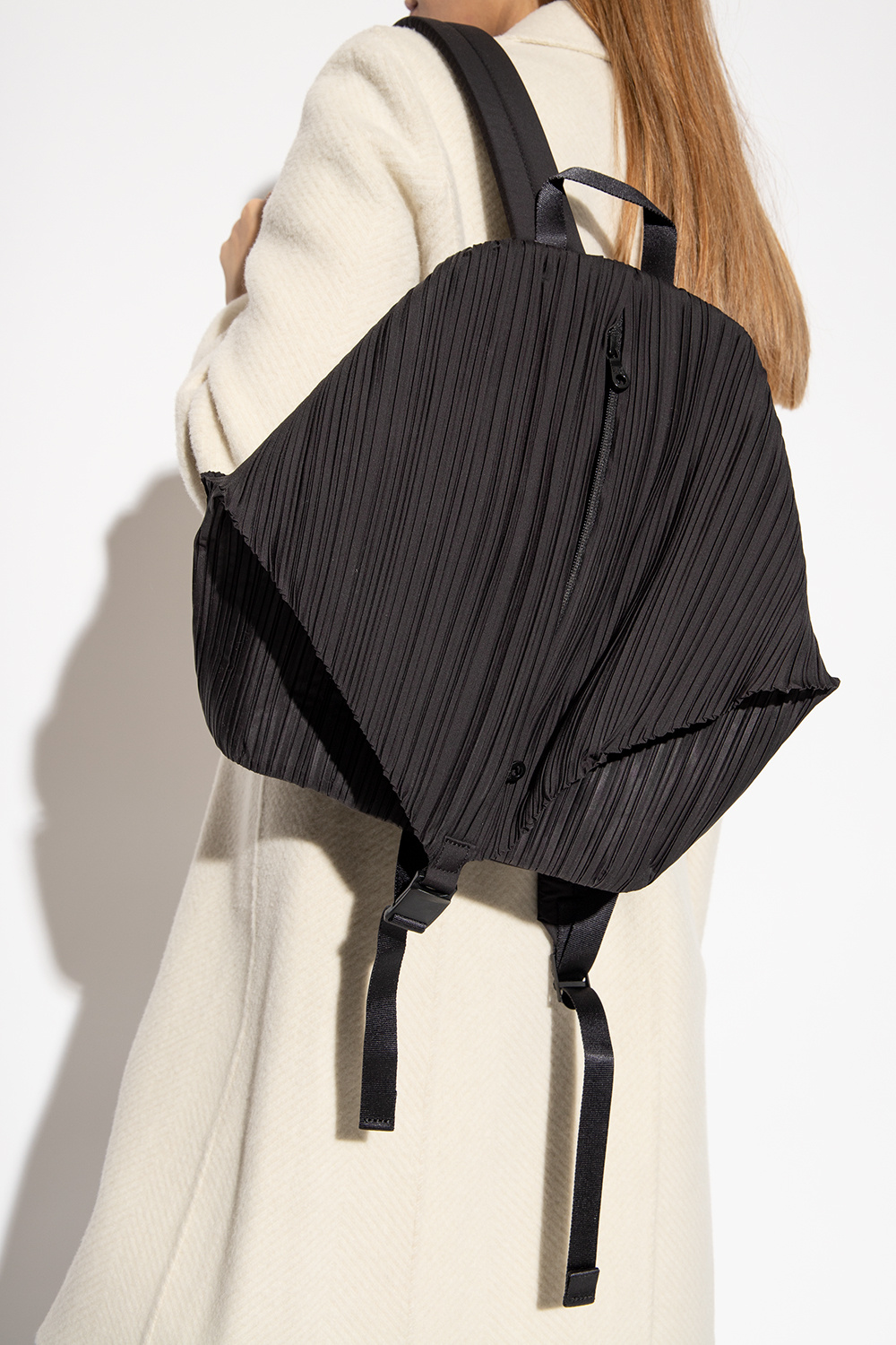 Black Pleated backpack Issey Miyake Pleats Please - Vitkac France